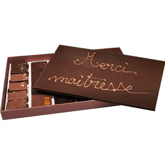 CHOCOLATS – Un assortiment de chocolats personnalisés